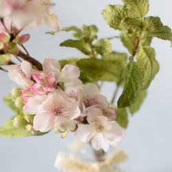 枯れないフェイクウォーターアレンジ《桜 ミント 》 3枚目の画像