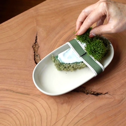 花教室が作った♪  大人の花キット【レッスン動画付き】プレートアレンジ(イチゴと多肉植物)☆送料無料☆ 6枚目の画像