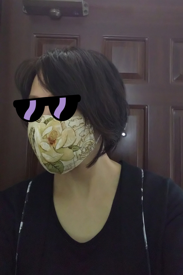 ハンドメイド マスク  パンダ    CHOCO 5枚目の画像
