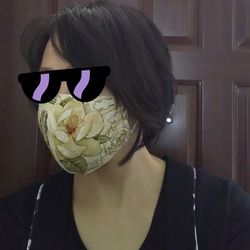 ハンドメイド 布マスク シロクマ   CHOCO 4枚目の画像