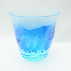 免費大玻璃杯藍色海豚 第1張的照片