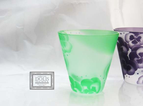 Pansy Free Glass PAN &amp; G ~ 側邊 PAN ~ 綠色 第7張的照片