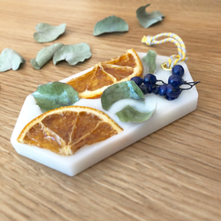 オレンジ&ペッパーベリーのアロマワックスサシェ(ブルー) ＊香りが選べます＊ 2枚目の画像
