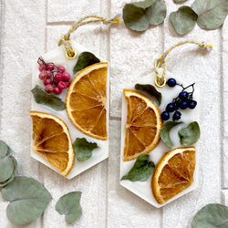 オレンジ&ペッパーベリーのアロマワックスサシェ(ブルー) ＊香りが選べます＊ 3枚目の画像