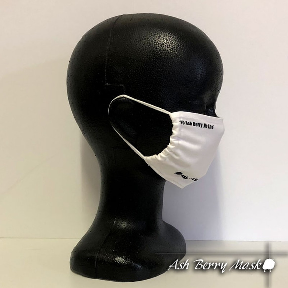 No Ash Berry No Life (Black/White)/夏用　Ash Berry Mask 6枚目の画像