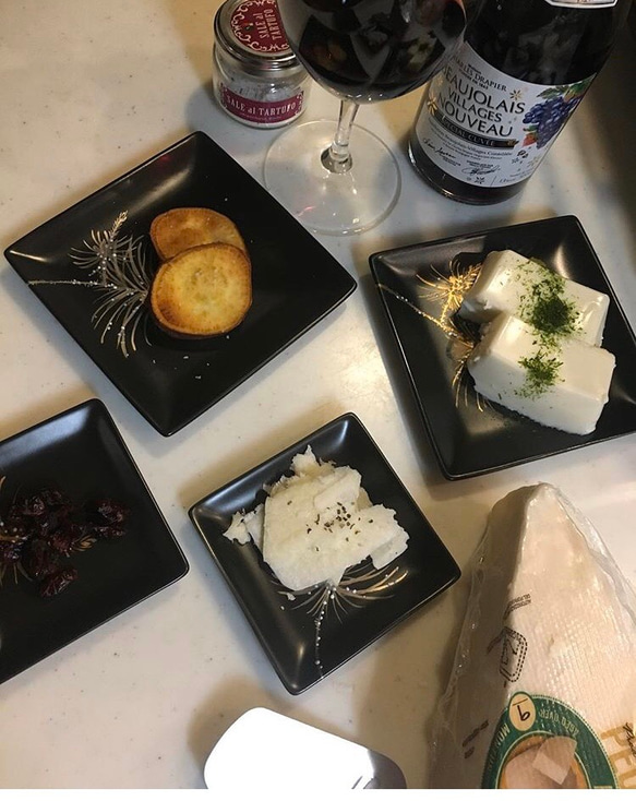 松　black×platina プレート　小 2枚目の画像