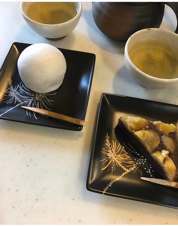 松　black×platina プレート　小 3枚目の画像