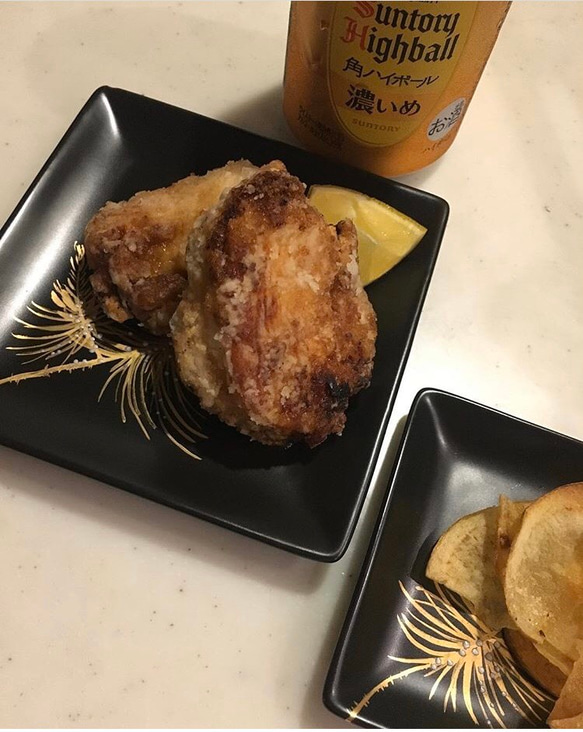 松　black×platina プレート　小 4枚目の画像