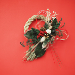 しめ縄リース♡こだわりの丹波篠山稲藁 1_2d9a3d4a2272cfb873cf1f934d54