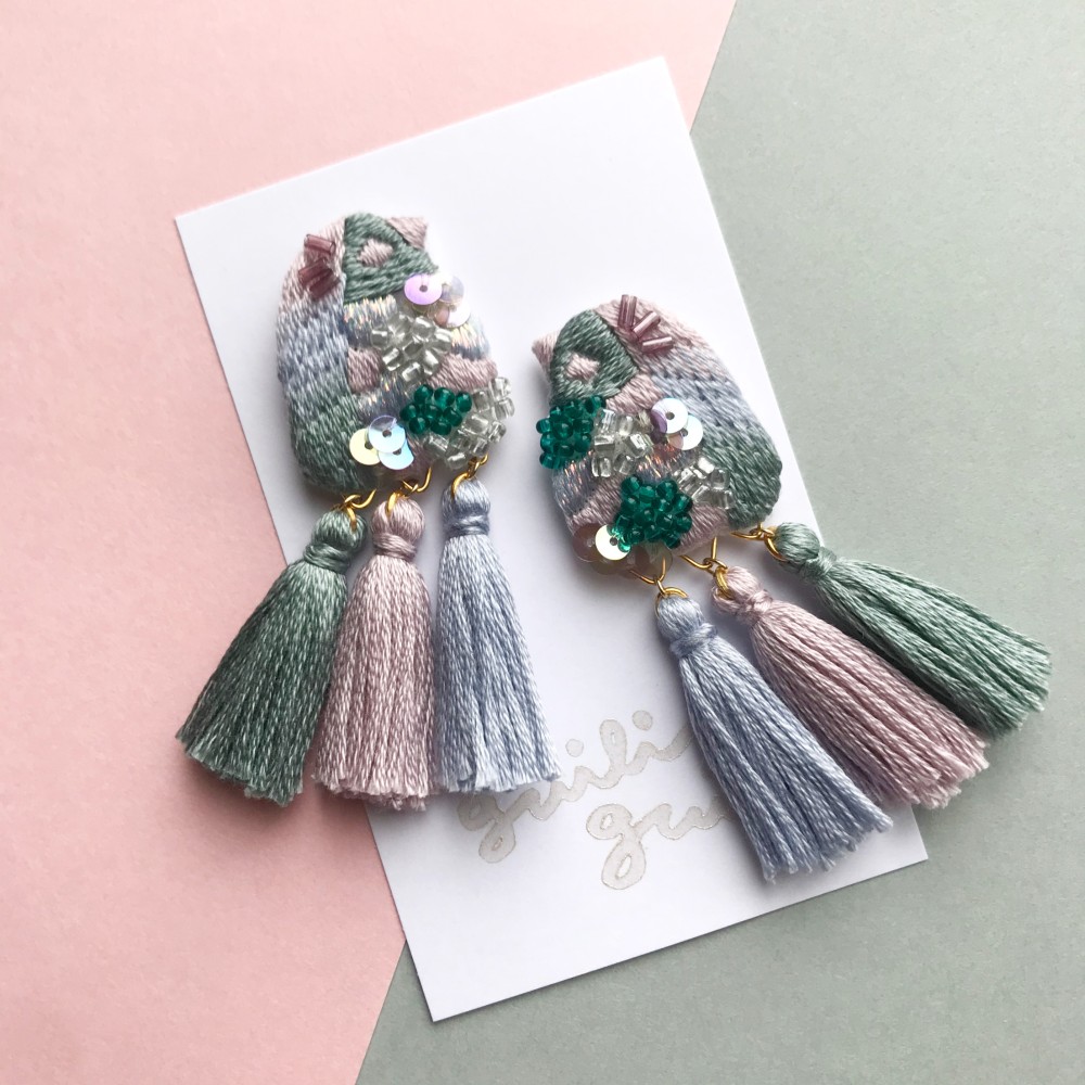 アマビエさまの刺繍耳かざり_007