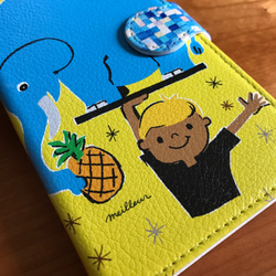 『水色の子ゾウと少年』iPhone ／Android 1枚目の画像