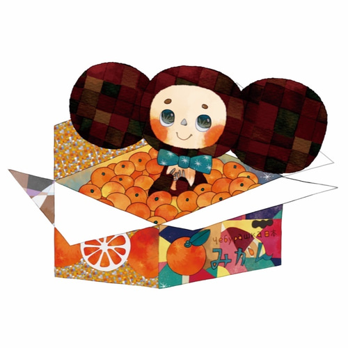 ♡チェブラーシカ♡様② 専用です✩.*˚ チェブラーシカびんせん&ポストカードセット 〜日本にやってきたよ