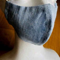 夏マスク・ジュニアサイズ　【送料無料】涼しい立体の布マスクです　大人の方にも 4枚目の画像