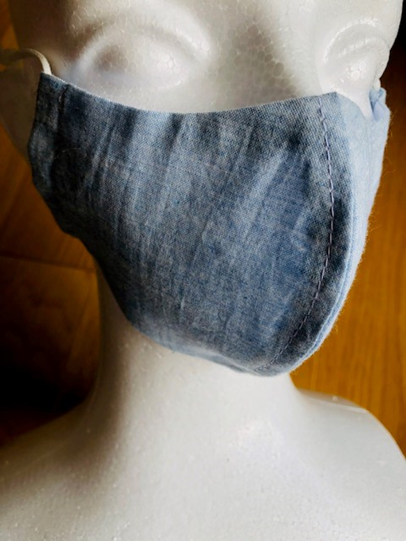 夏マスク・ジュニアサイズ　【送料無料】涼しい立体の布マスクです　大人の方にも 4枚目の画像