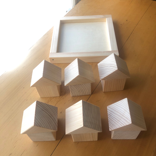 積み木／無垢自然素材・無塗装品】赤ちゃん 知育玩具 ひのき ヒノキ