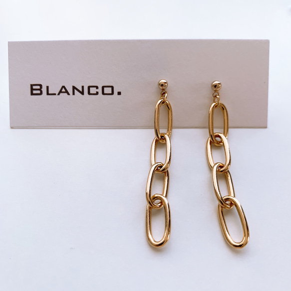 【大好評】Blanco. チェーンピアス 2枚目の画像