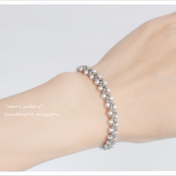 Silver Round Bijou BRACELET　 4枚目の画像