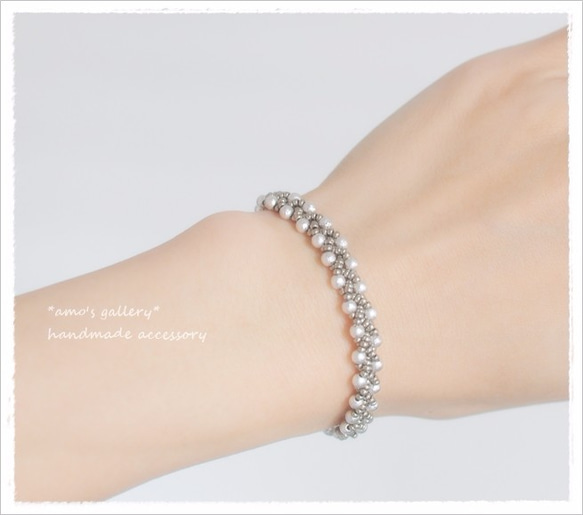 Silver Round Bijou BRACELET　 4枚目の画像