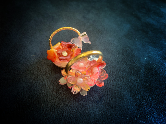 花籠　ペンダントトップ　桜 3枚目の画像