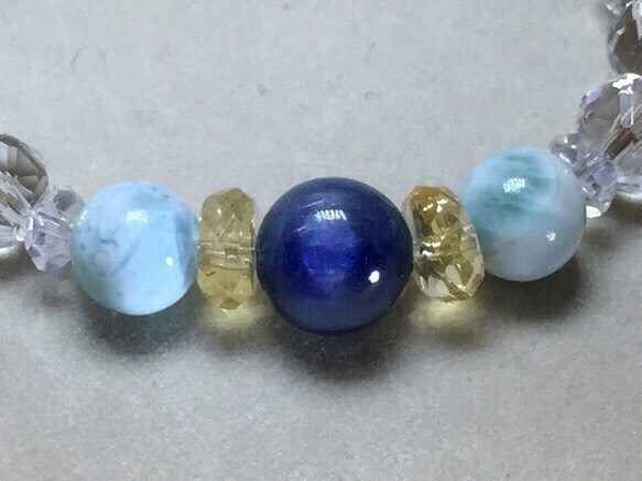 藍晶石和 Larimar 黃水晶 免費送貨 第2張的照片