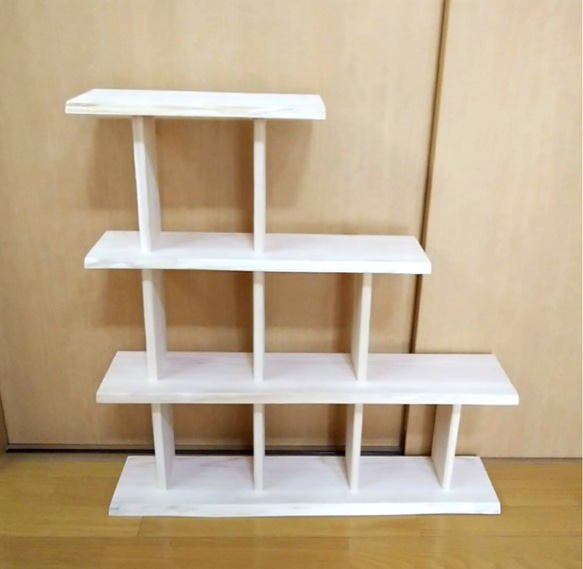 三段棚ミニ階段木工ハンドメイド