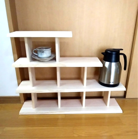 丸太の棚 3段 手作り 【公式通販】