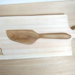 木のケーキナイフ（ヤマモモ/オイル仕上げ）　 1枚目の画像