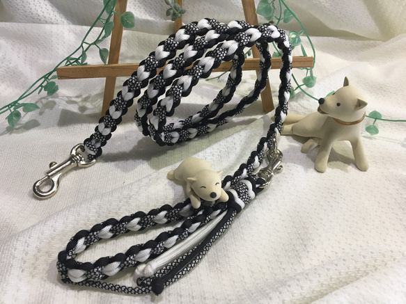 あーたこ　パラコード　カフェリード　首輪 受注制作 パラコードカフェリード リード・首輪 M IYA 通販 14873247