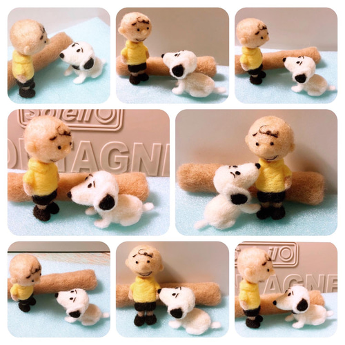 作品紹介☆スヌーピー ☆展示のみ 羊毛フェルト cotto 通販 11504600