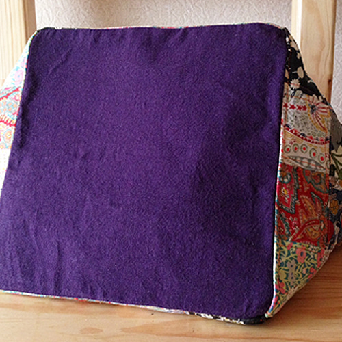 パッチワーク◇トートバッグ64 リバティ紫2 トートバッグ runbapanda