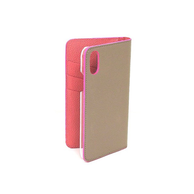 オリジナルiPhone X,XS レザーケース【ピンク】