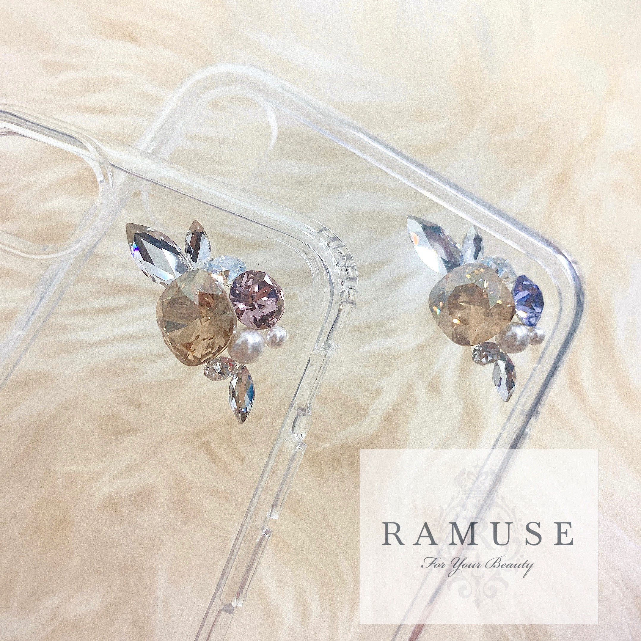 デコレーションクリアスマホケース