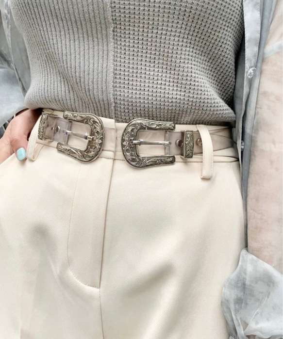 ダブルバックルベルト バックル ベルト - 通販 - guianegro.com.br