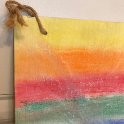 イラスト　インディアン"祈り"  虹色な背景がお部屋を明るく演出します✨ 4枚目の画像