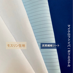 ポリエステル製　オールシーズン　仕事で使える　青色　布マスク　除菌　処理済み　お得　３枚セット　翌日配送　送料無料 3枚目の画像