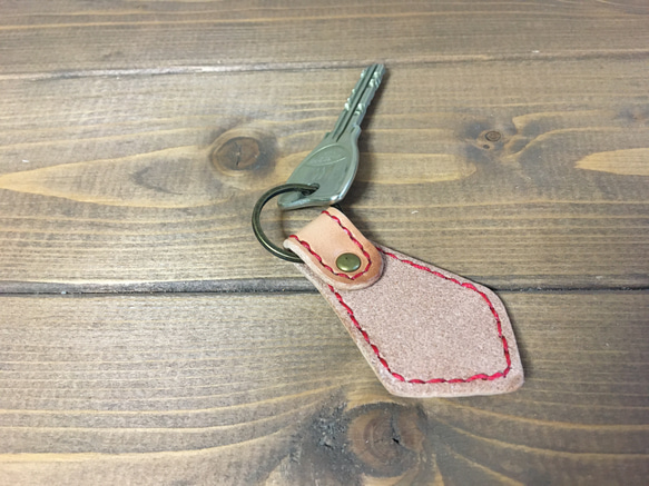 leather key holder stitch type 5枚目の画像