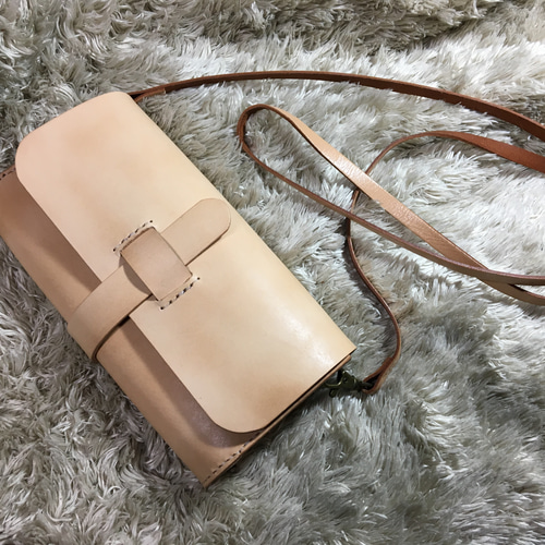 ショルダーバッグmini ヌメナチュラル ショルダーバッグ (革  