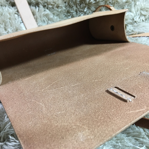 ショルダーバッグmini ヌメナチュラル ショルダーバッグ (革  