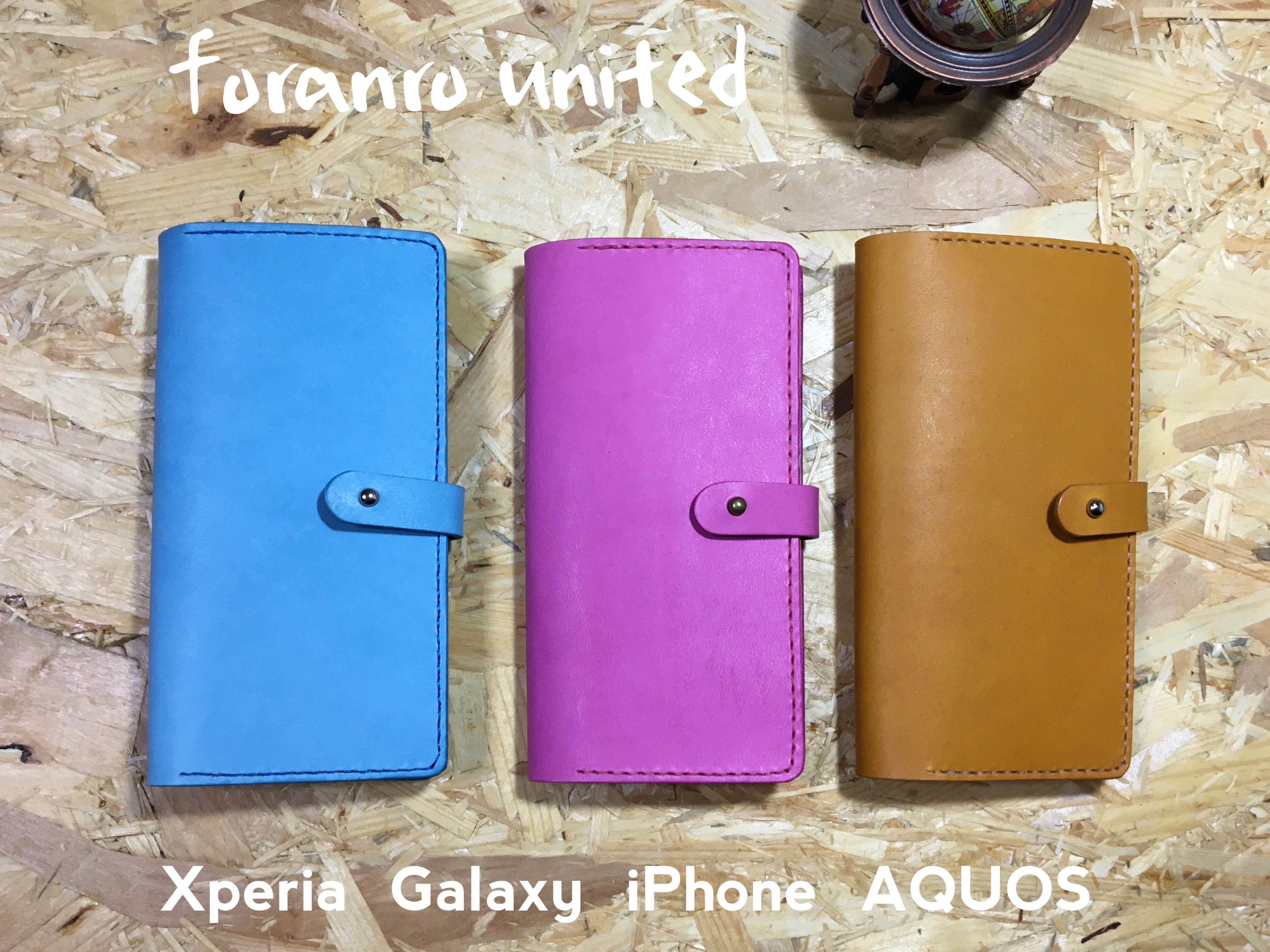 タイプⅡ  スマートフォンレザーケース　ギボシ