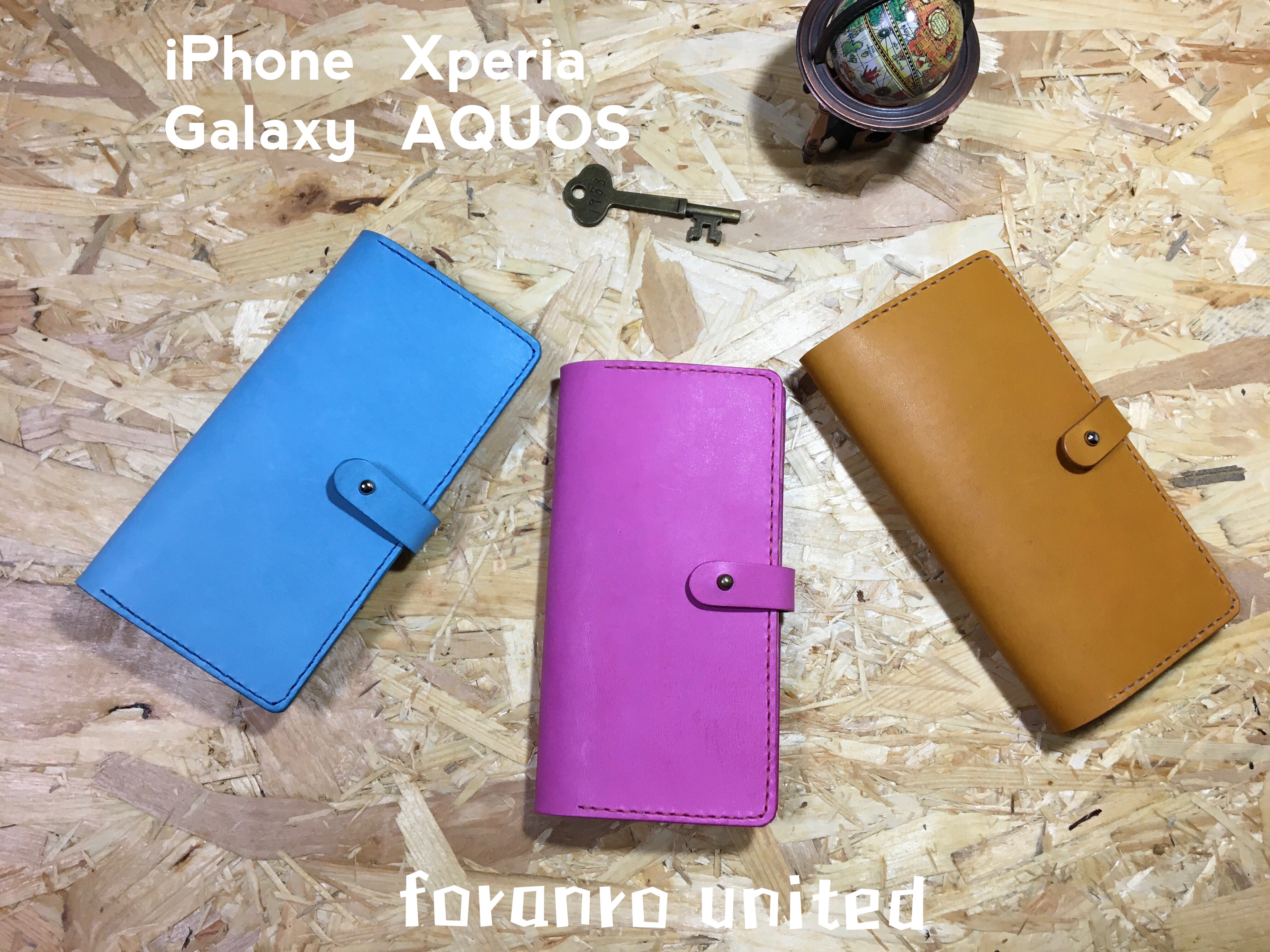 タイプⅠ  スマートフォンレザーケース　ギボシ