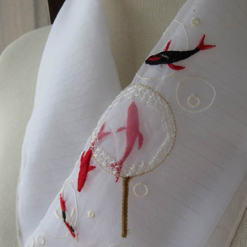 ぼのぼの様5点おまとめ専用✨ 刺繍半襟 日本製 新品と帯揚げ 10002490.jpg