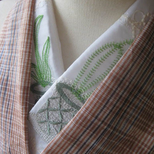 新品未使用】ペタコさんの刺繍半衿 ／シマエナガ ○刺繍半襟○新品未