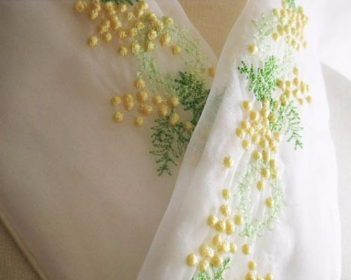 NM様リクエスト５点　　　　　　夜のミモザ　総刺繍　国産綿織物　刺繍半衿 0_ea82a57d2d591f8f4069ebd71c30