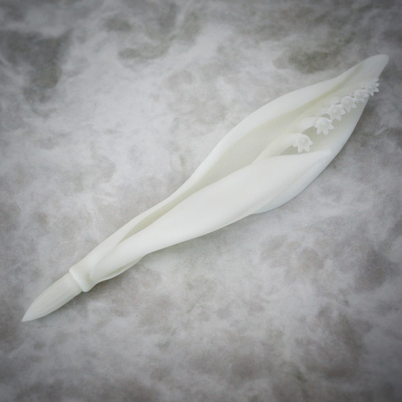 Flower Resin pen - May : Lily of the valley 2枚目の画像