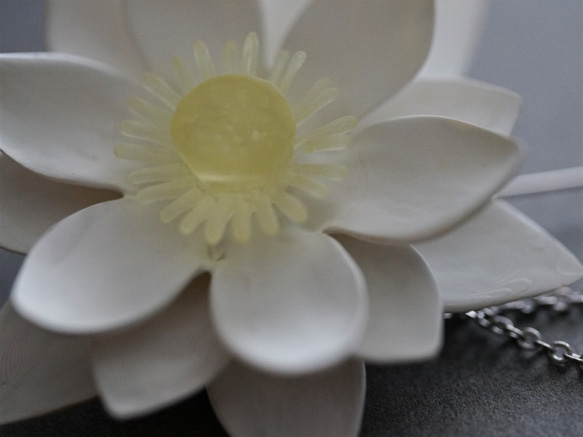 Flower Hat pin brooch - July : Water Lily 2枚目の画像