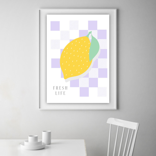グラフィックデザインポスターFRESH LIFE/フレッシュライフ ヘルシー