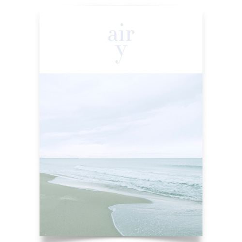 写真・グラフィックデザインポスター airy/海 波 ビーチ マリン
