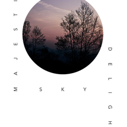 写真・グラフィックデザインポスター majestic- delight sky/ 夕焼け 空 木 自然 リラックス 6枚目の画像