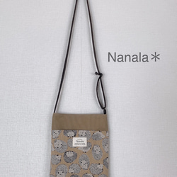 Nanala＊【ハリネズミサコッシュ】トートバッグ　ショルダーバッグ　クラッチ 1枚目の画像