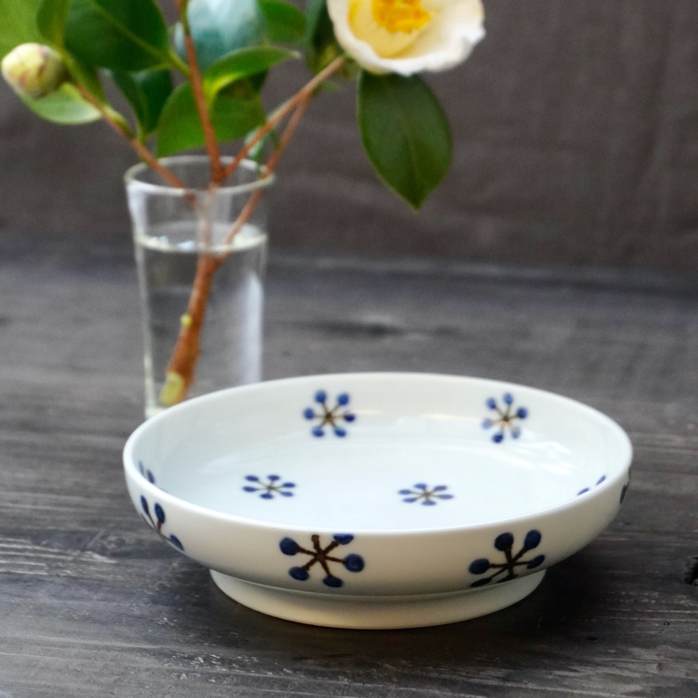 青実５寸深皿（B) 約15.7cm